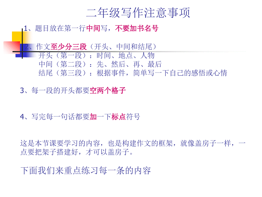 三年级、二年级写事作文基础练习_第1页