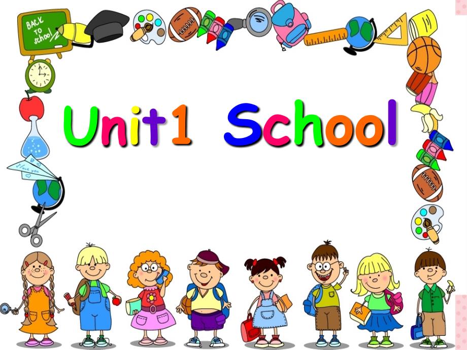 人教版一年级英语上册Unit1-School_第1页