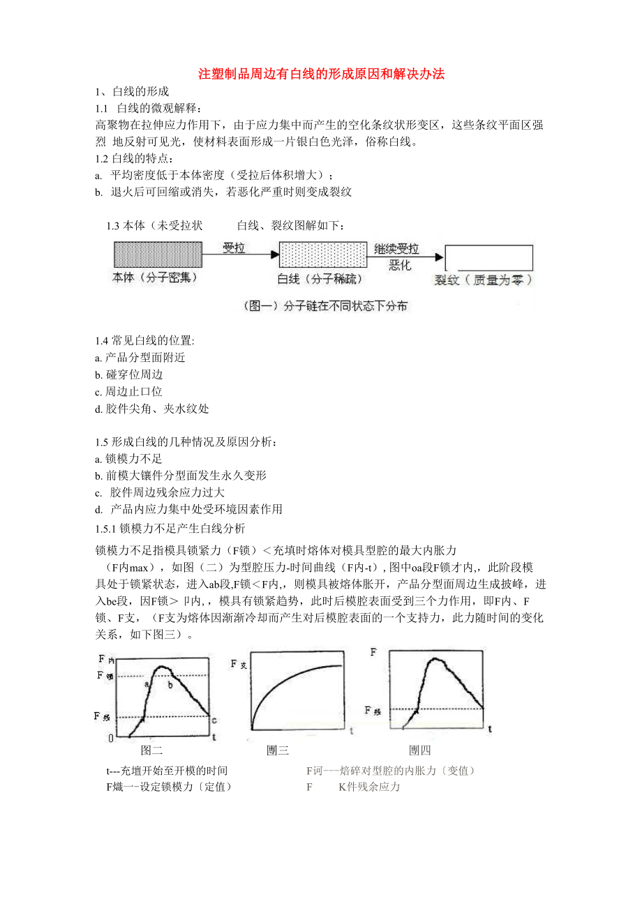 注塑制品周边有白线的形成原因和解决办法_第1页