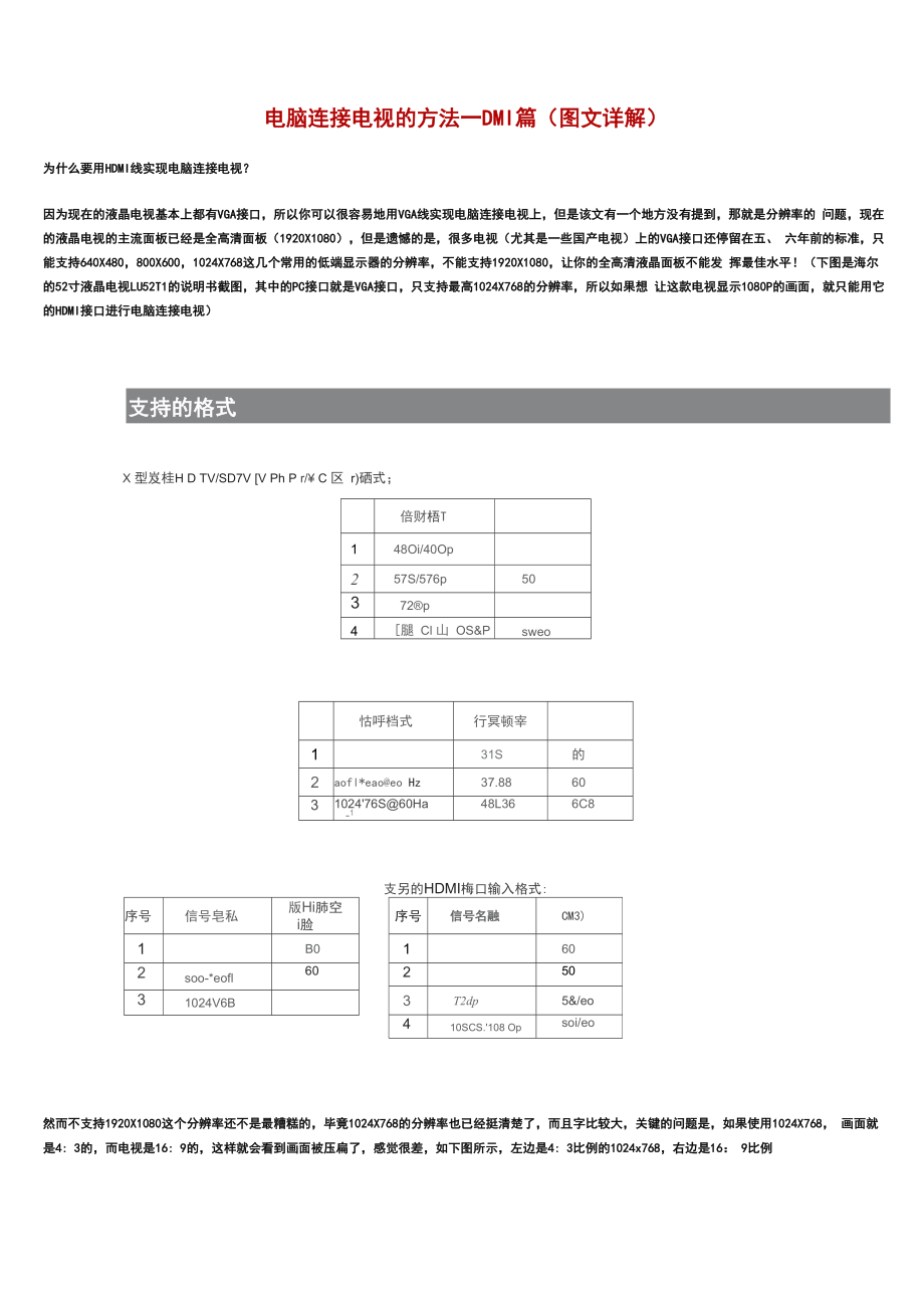 电脑连接电视的方法_第1页