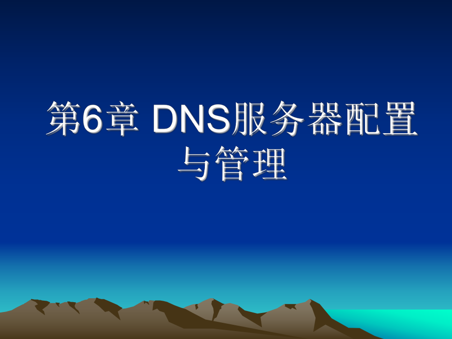 DNS服务器配置与管理_第1页