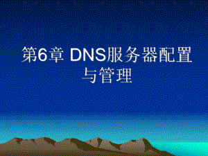 DNS服务器配置与管理