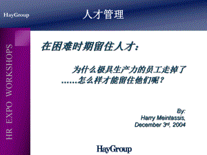 HayGroup-人才管理(1)