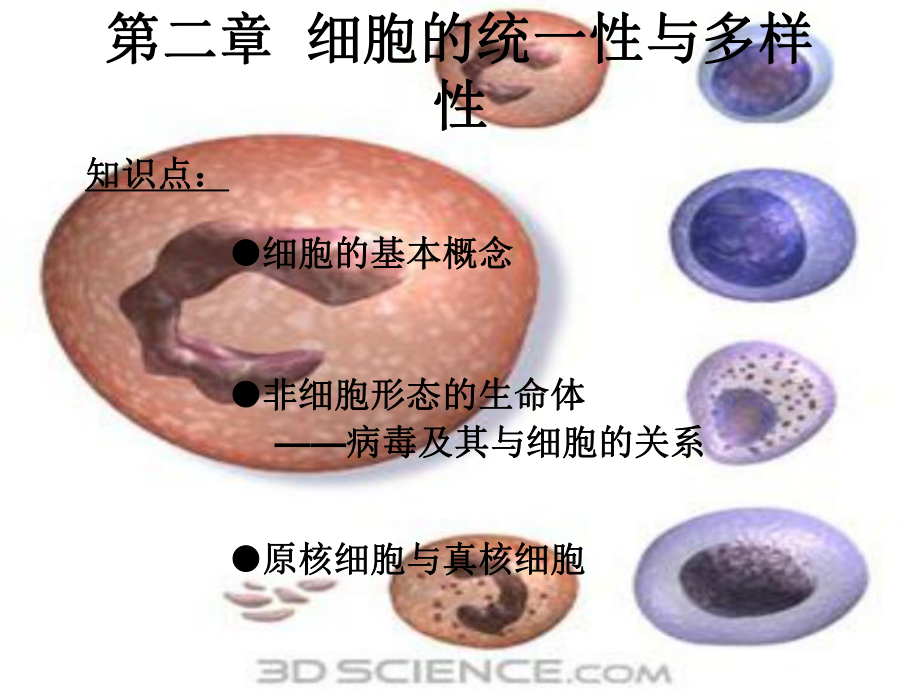 第2章细胞的统一性与多样性_第1页