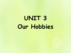 八年级英语上册Unit3OurHobbiesTopic1WhatrsquosyourhobSectionB课件2新版仁爱版