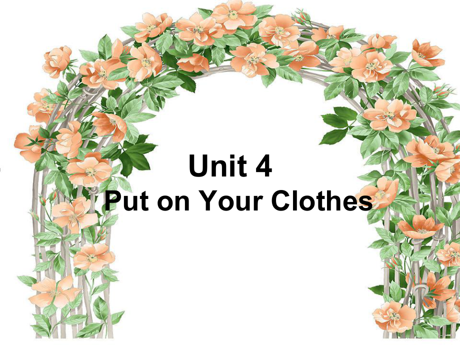 重大版英语三年级下册Unit 4Put on your clothesppt课件2_第1页