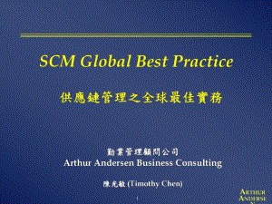 供应链管理-埃森哲_SCM_Global_Best_Practice