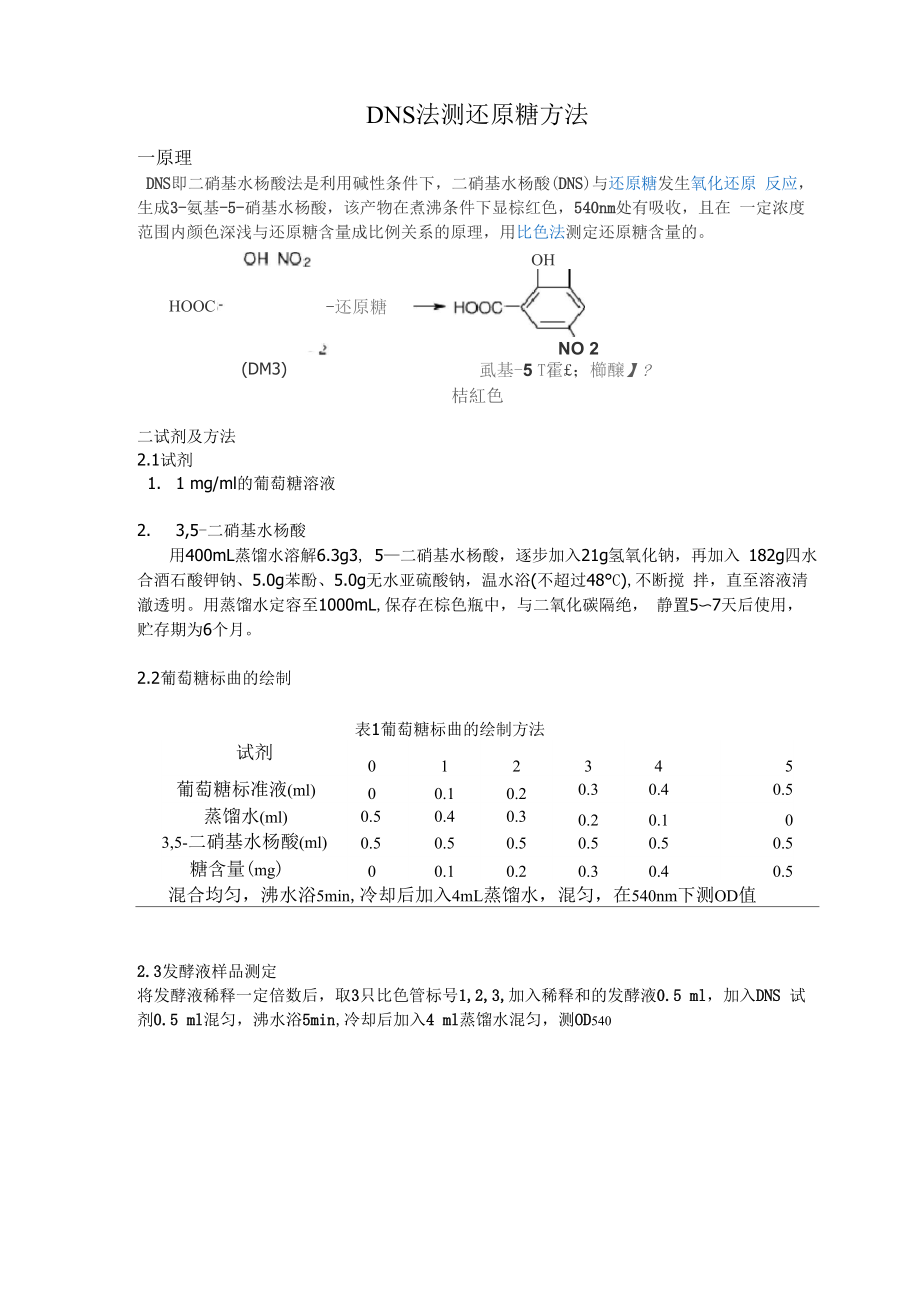 DNS法测定还原糖_第1页