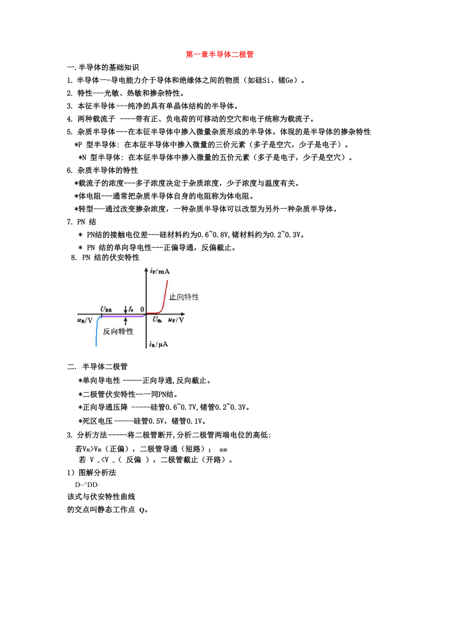 《模拟电路》复习资料_第1页