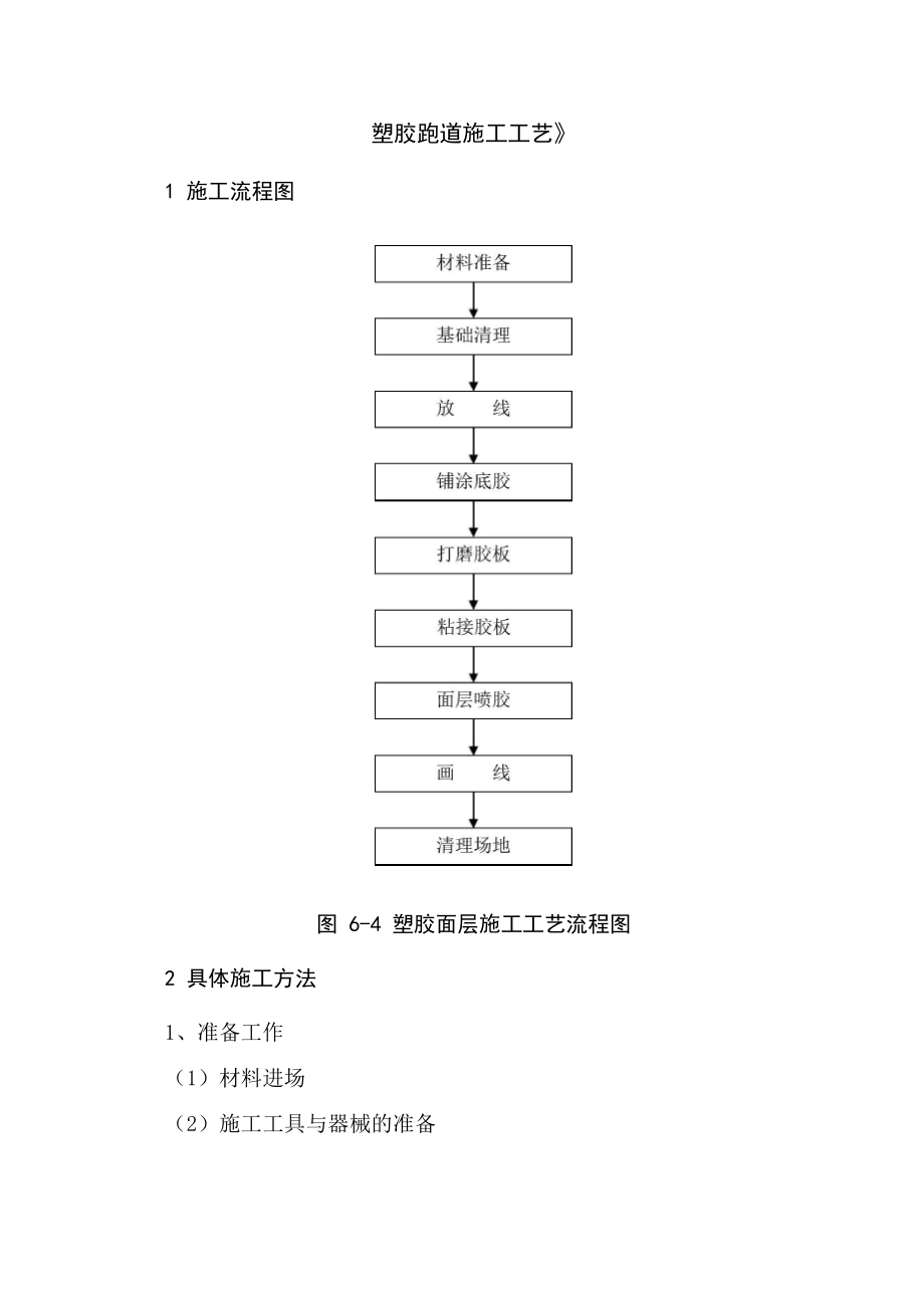 《塑胶跑道施工工艺流程》_第1页