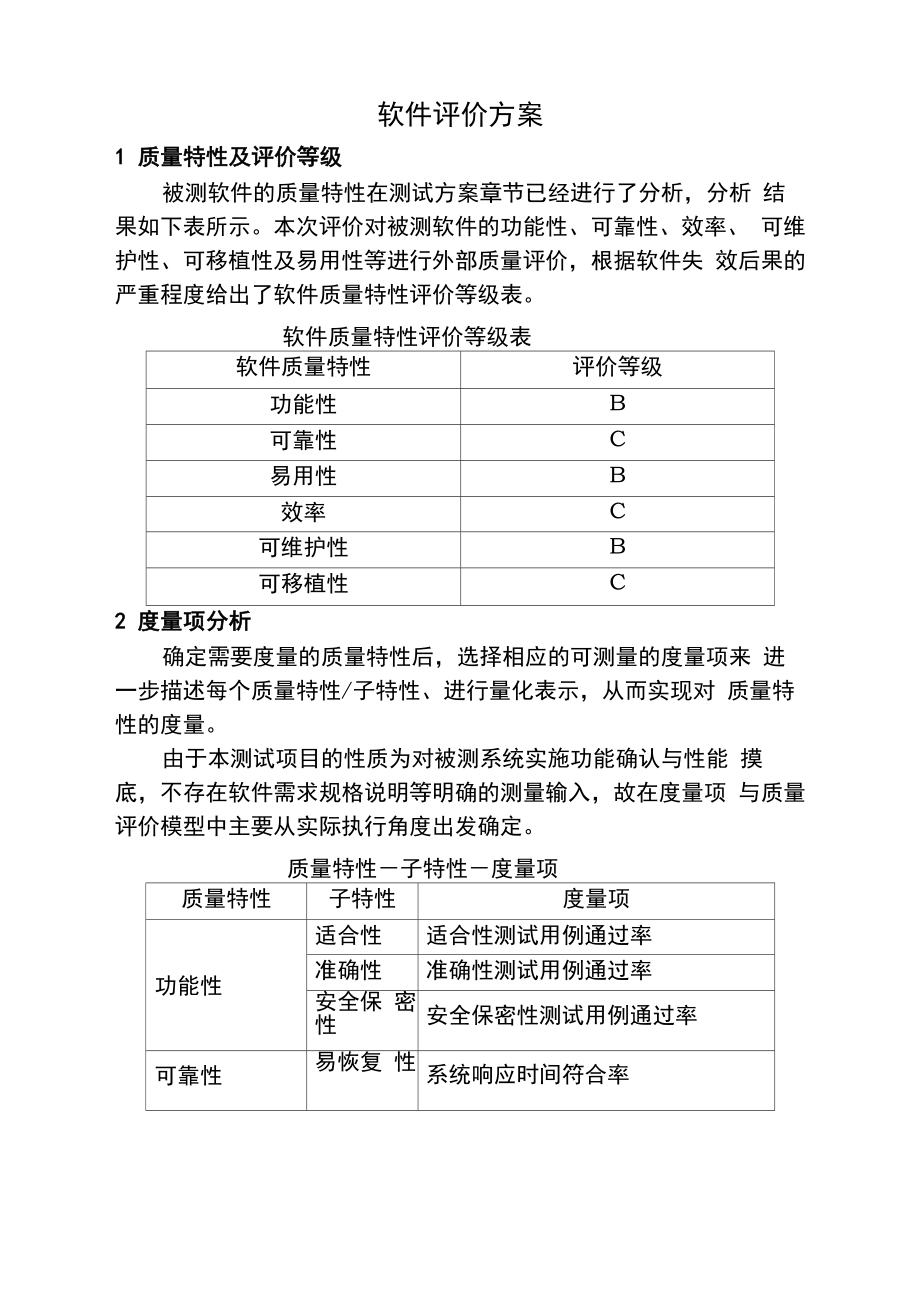 软件评价方案_第1页