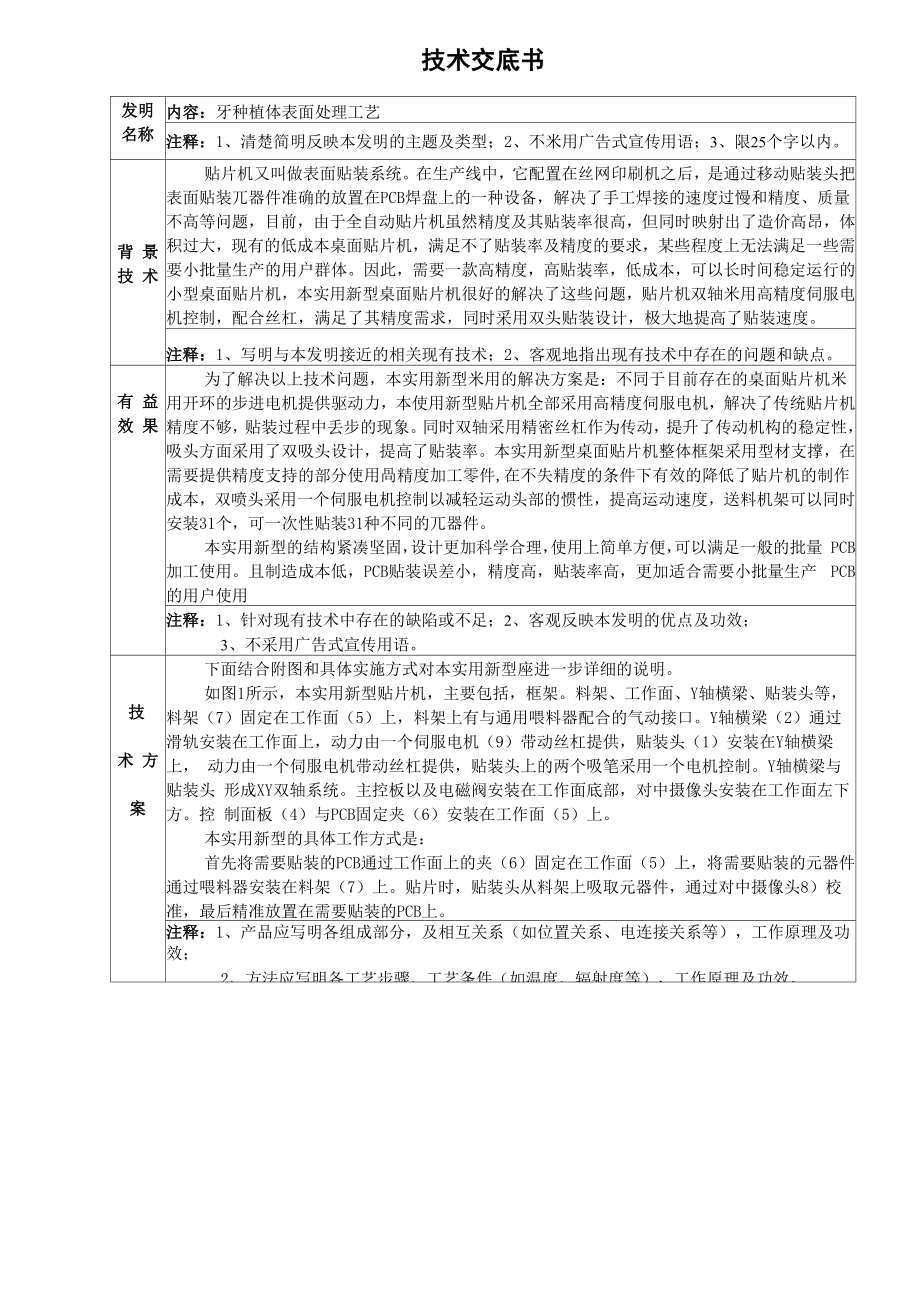 牙种植体表面处理工艺_第1页