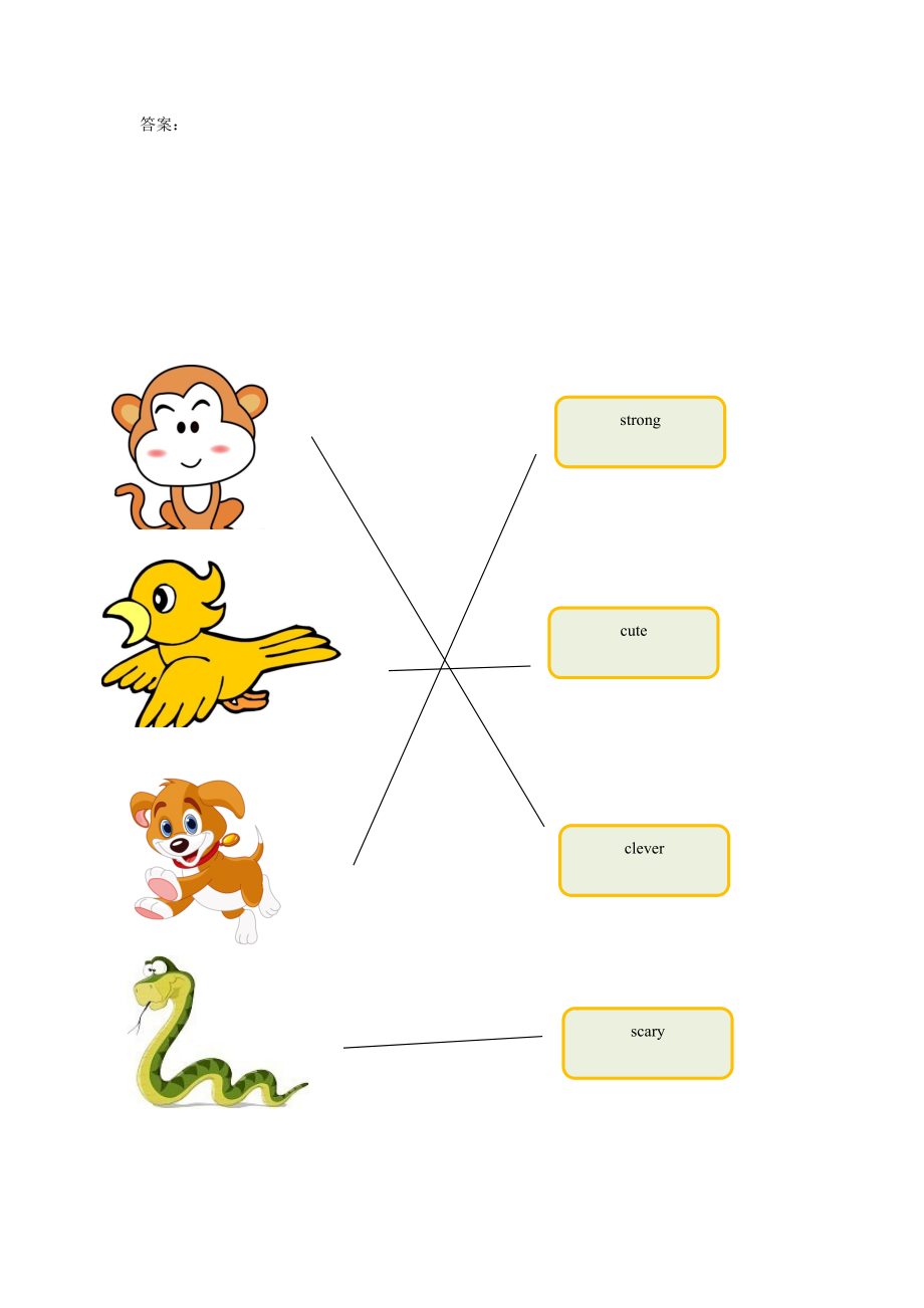 unit 4 there are many animals lesson 14習題1_第2頁