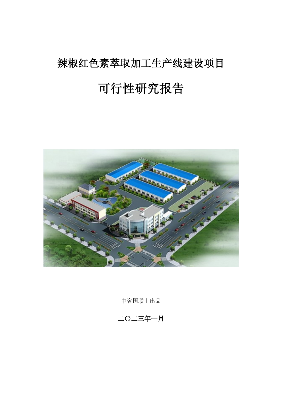 辣椒红色素萃取加工生产建设项目可行性研究报告_第1页