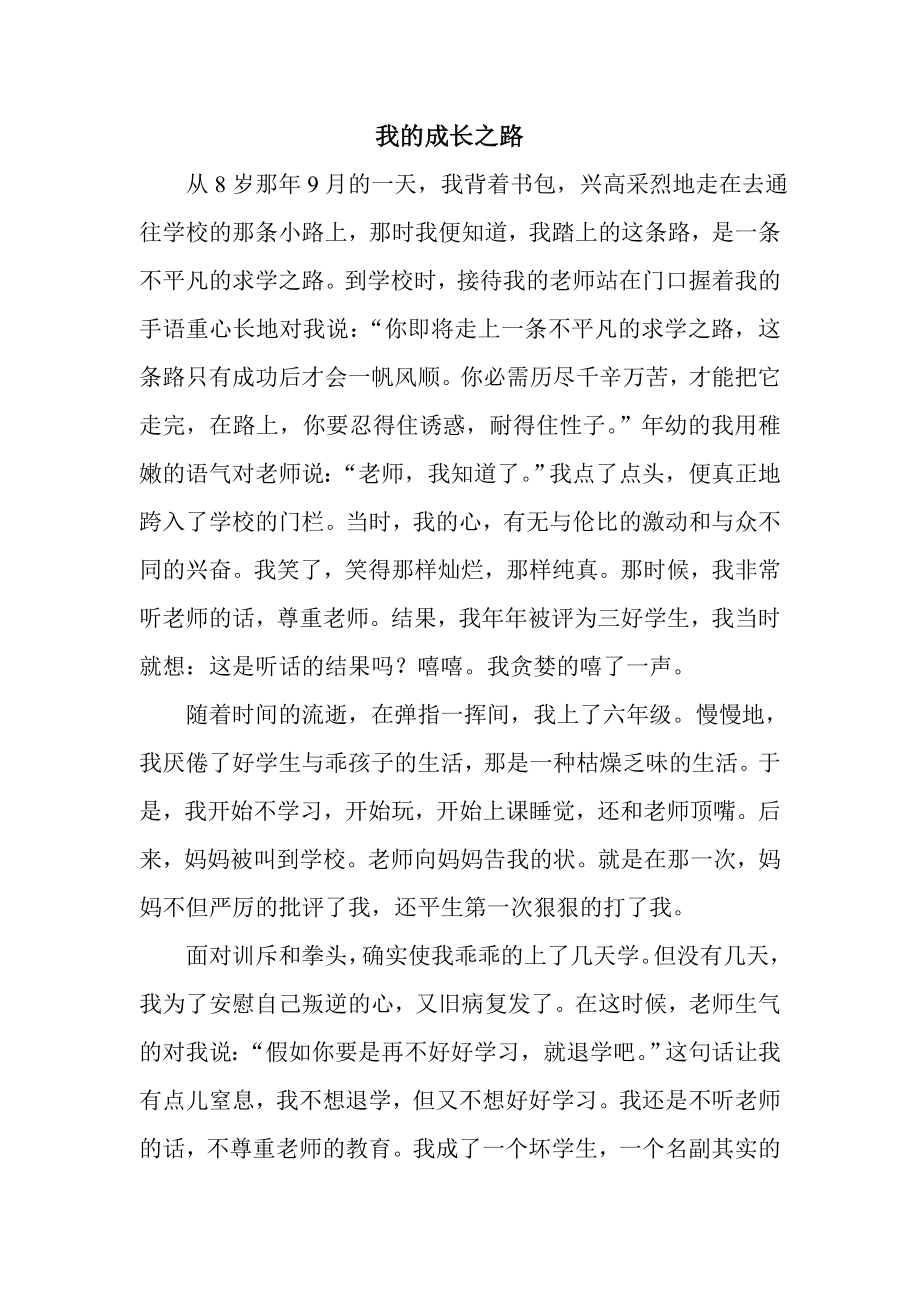 我的成长之路_第1页