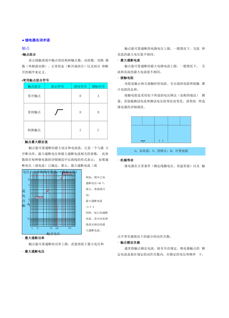 继电器技术说明_第1页