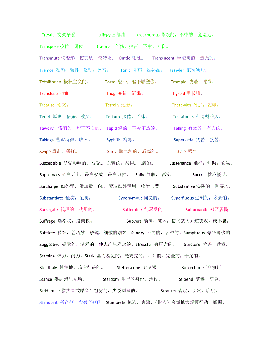 高級(jí)英語詞匯匯編.rtf_第1頁