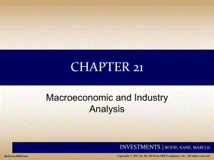 投资学英文教学课件：Chap021 Macroeconomic and Industry Analysis