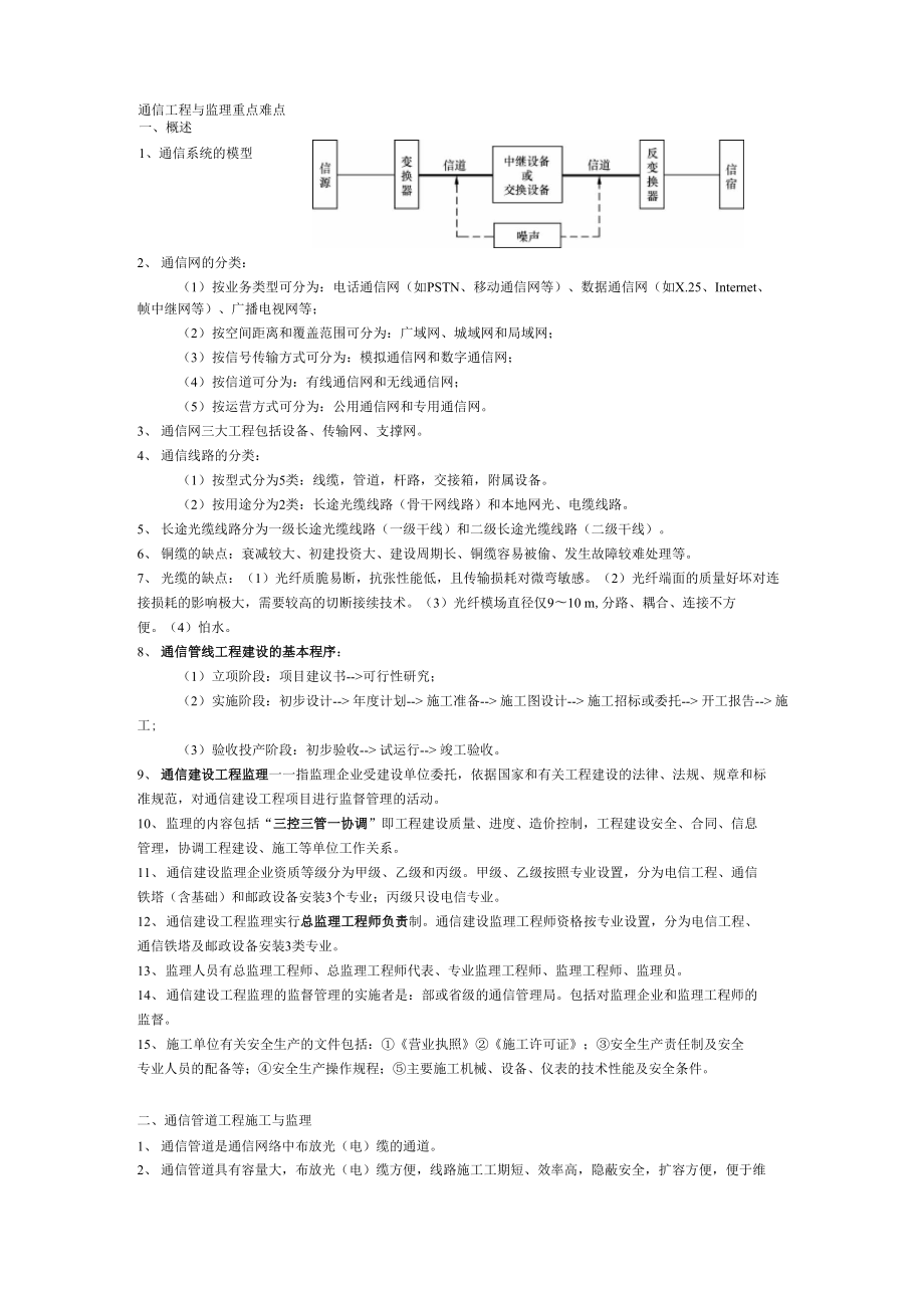 通信工程重点难点_第1页