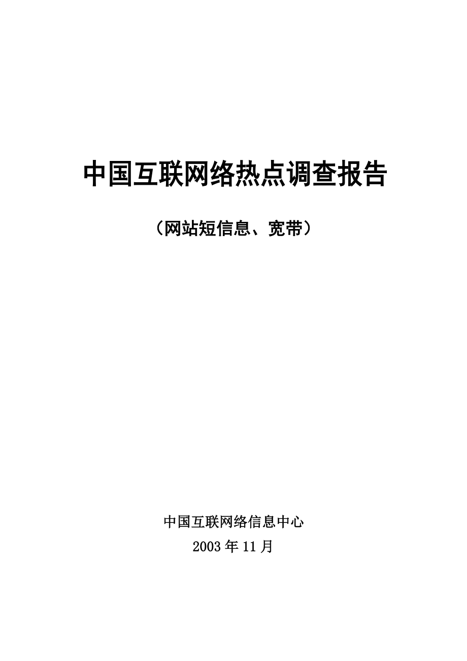 《商业计划-可行性报告》中国互联网络调查报告(2006)_第1页
