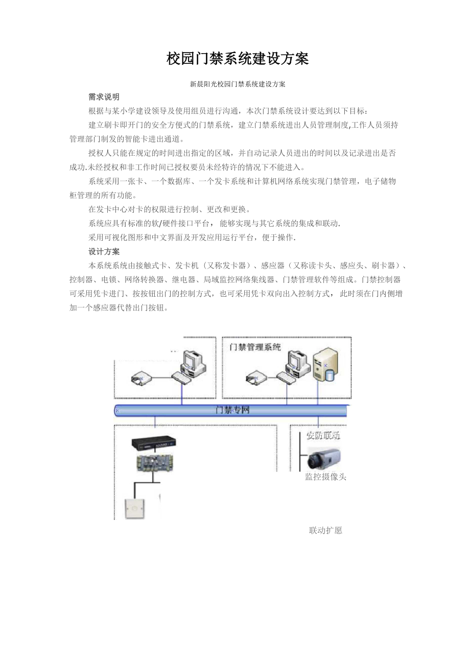 校园门禁系统建设方案_第1页