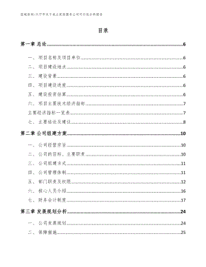 兴宁市关于成立家政服务公司可行性分析报告（参考模板）