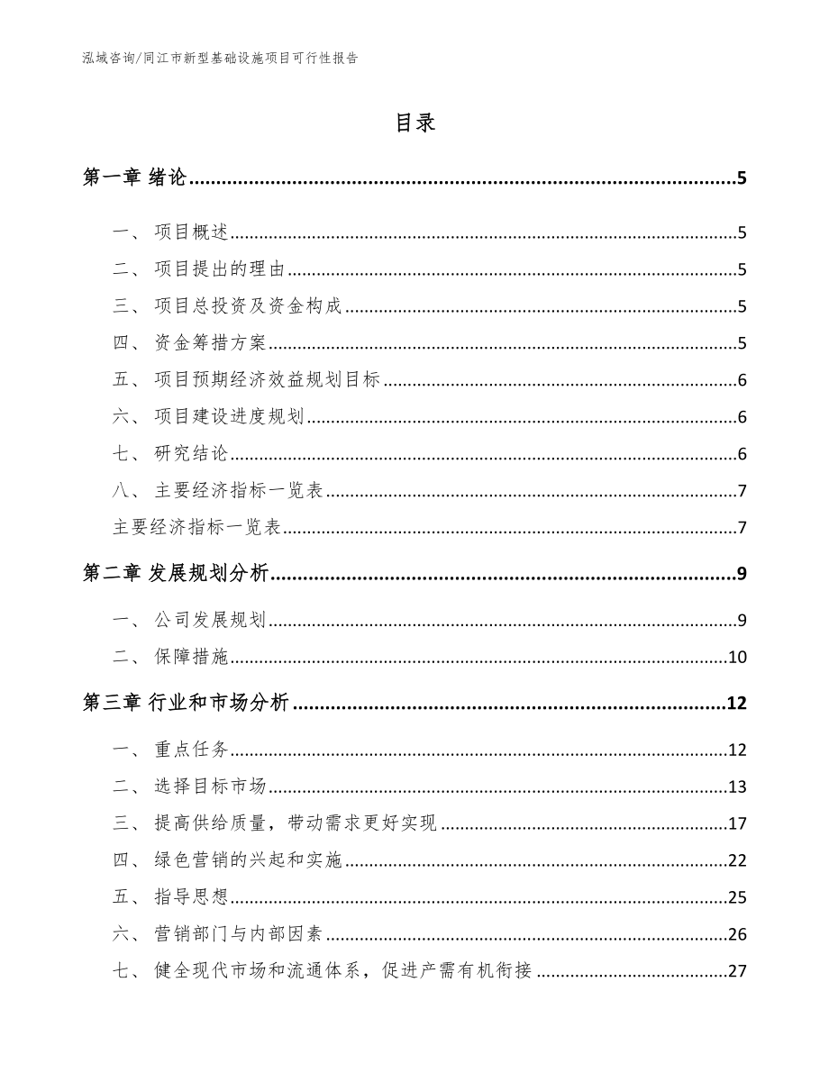 同江市新型基础设施项目可行性报告（模板范文）_第1页