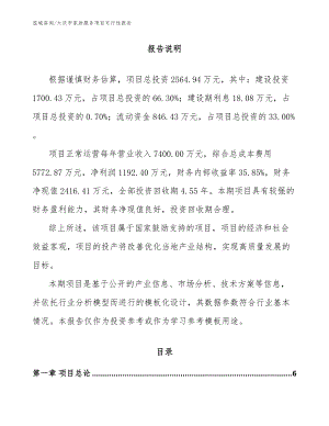 大庆市家政服务项目可行性报告（范文）