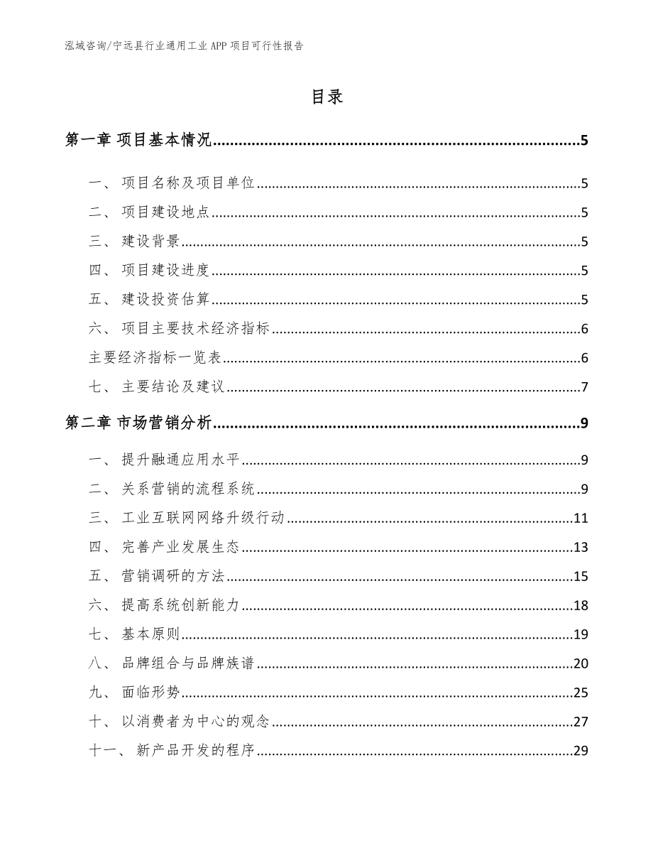 宁远县行业通用工业APP项目可行性报告_第1页