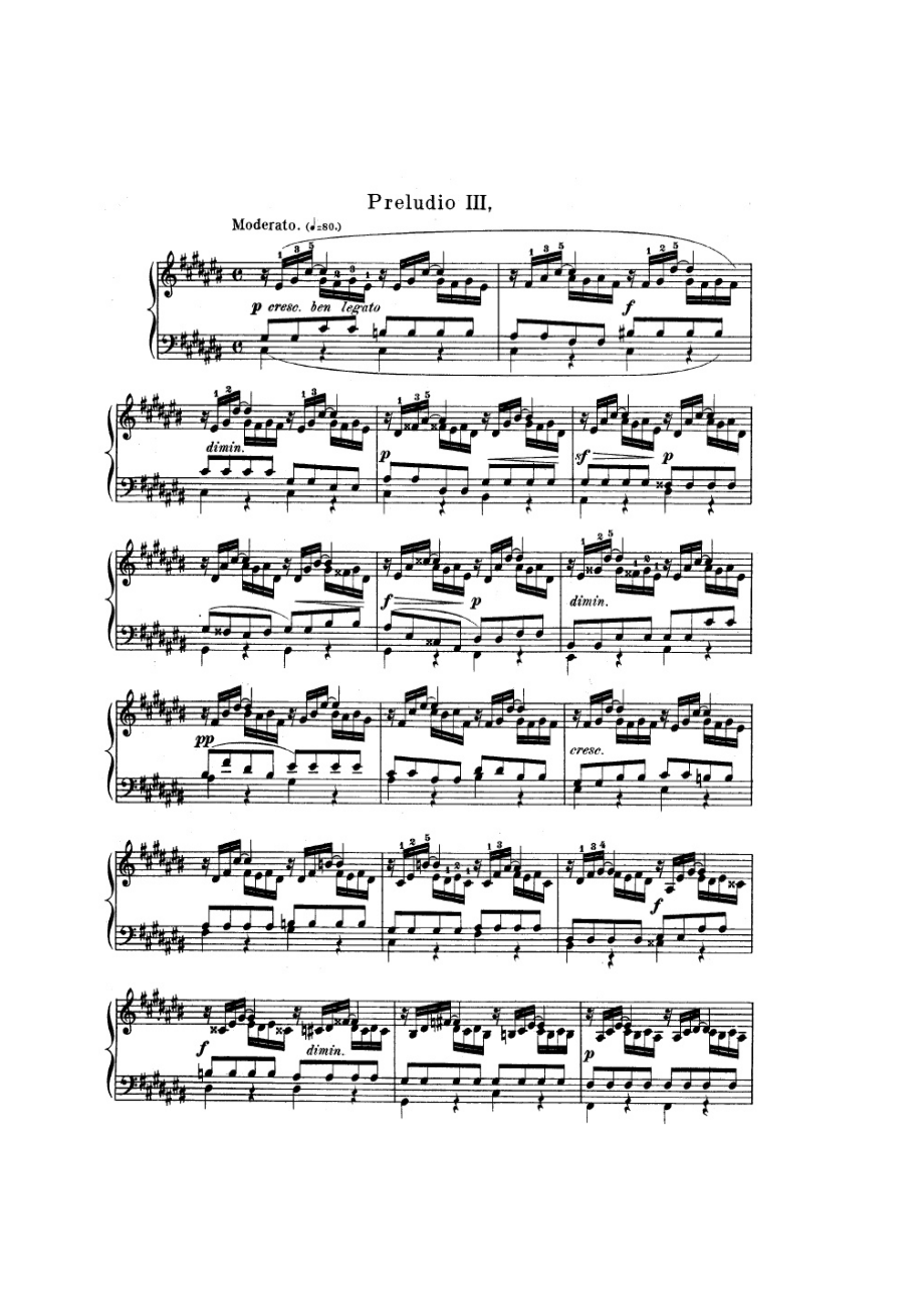 The Well Tempered Clavier II平均律钢琴曲集 第二部 版本1 钢琴谱5_第1页