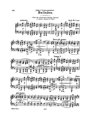 勃拉姆斯br 钢琴谱23