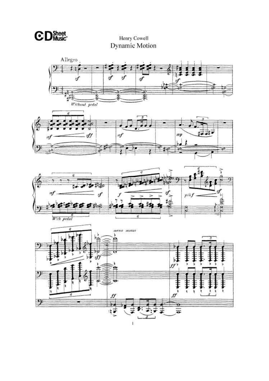 动态运动 Dynamic Motion 钢琴谱1_第1页