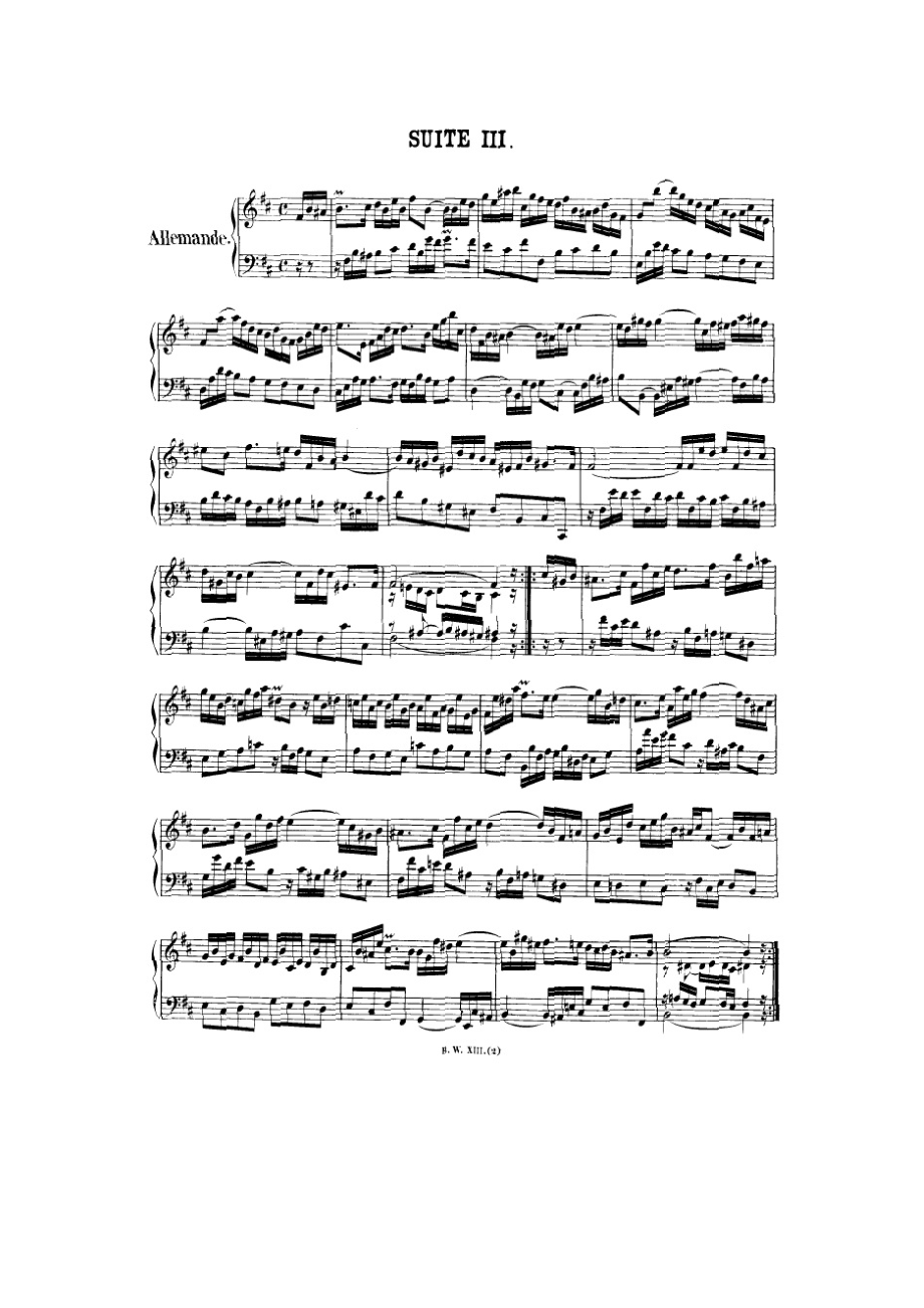 法国组曲 French Suites BWV 812 钢琴谱3_第1页