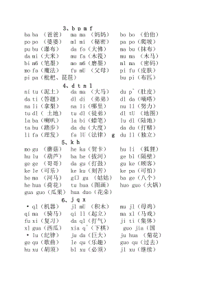 汉语拼音音节词
