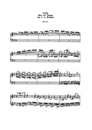 巴赫 钢琴谱30