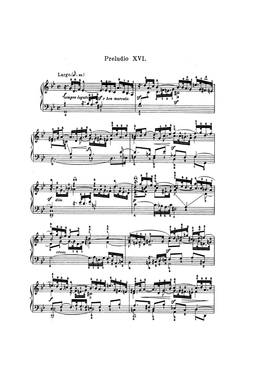The Well Tempered Clavier II平均律钢琴曲集 第二部 版本1 钢琴谱1_第1页