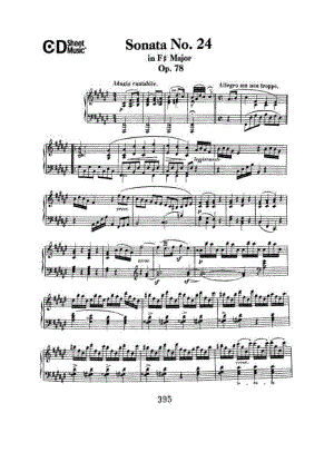 贝多芬 钢琴谱48