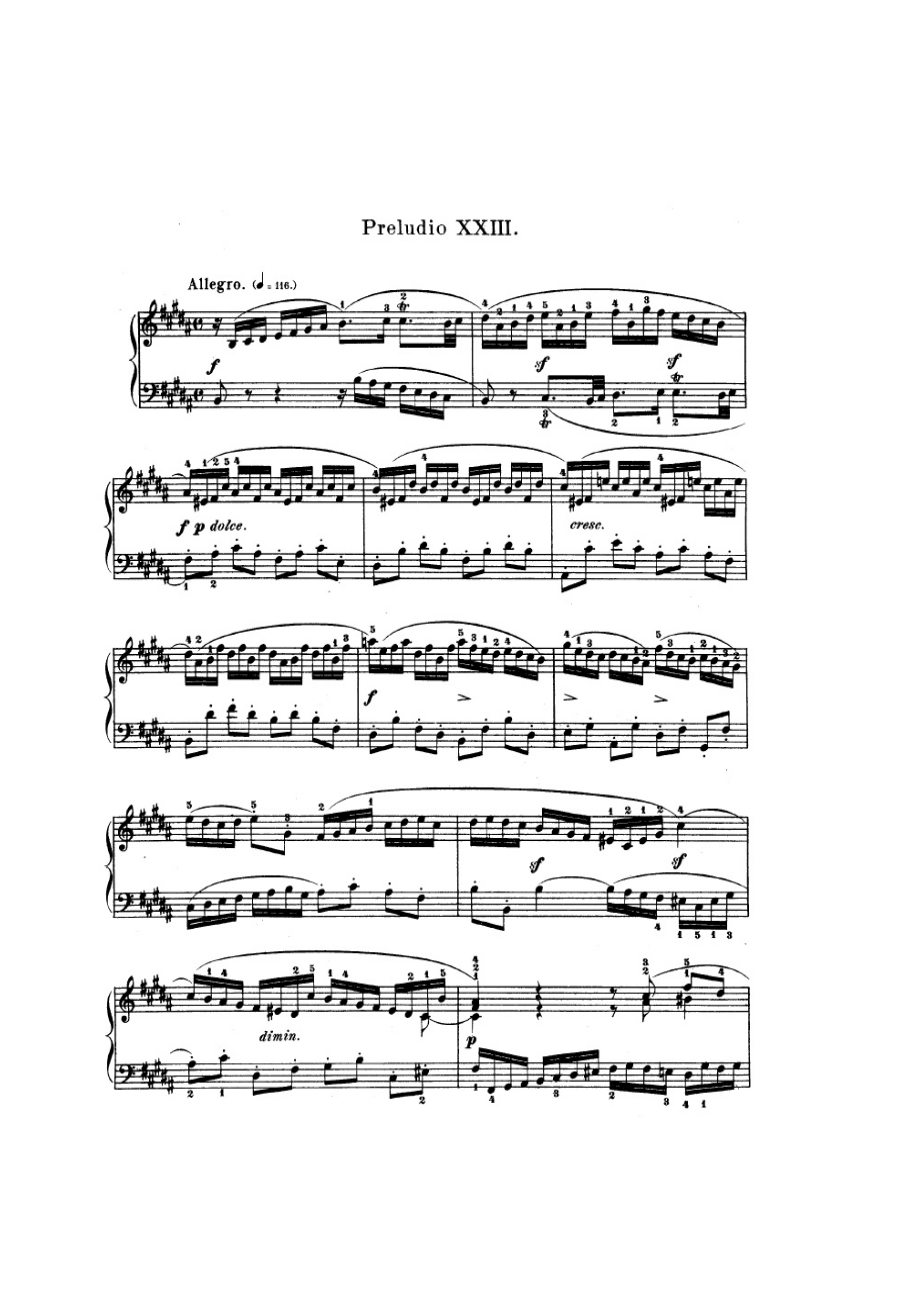 The Well Tempered Clavier II平均律钢琴曲集 第二部 版本1 钢琴谱23_第1页