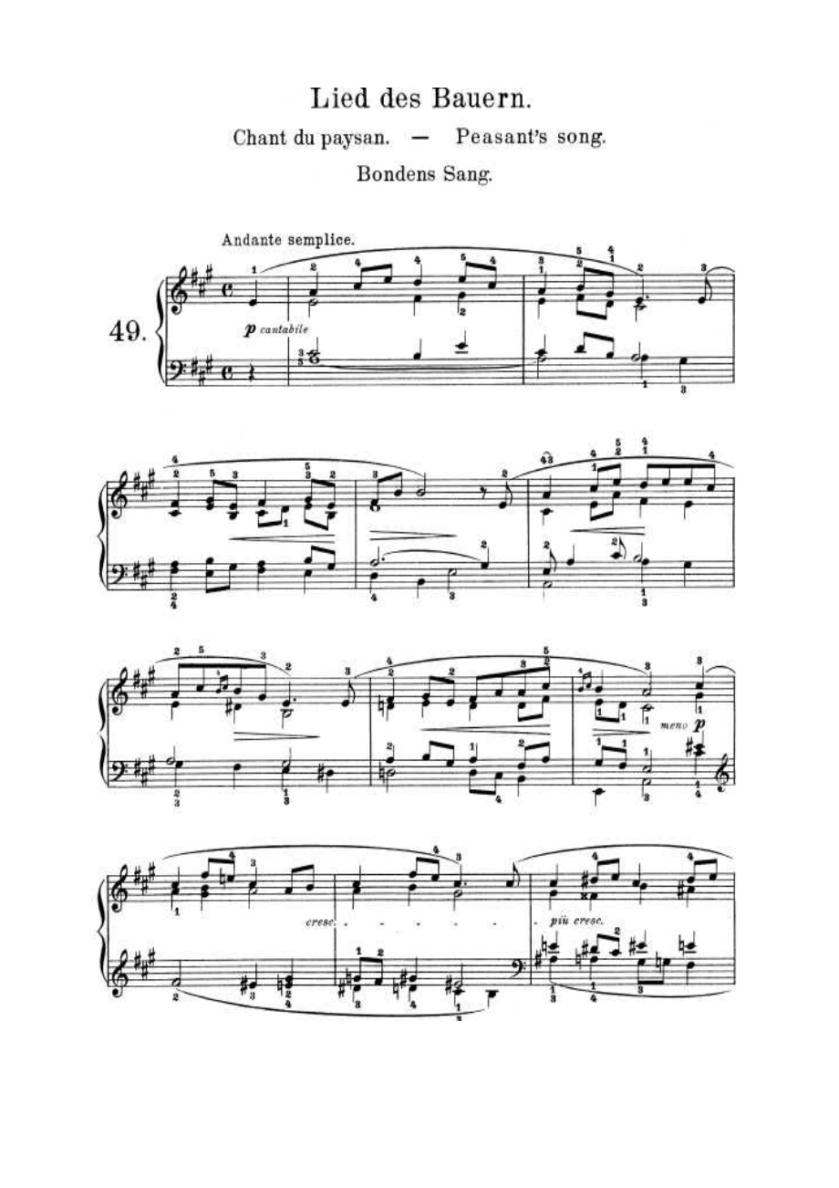 抒情小品集 第八卷 Op.65 Lyric Pieces 钢琴谱_第1页