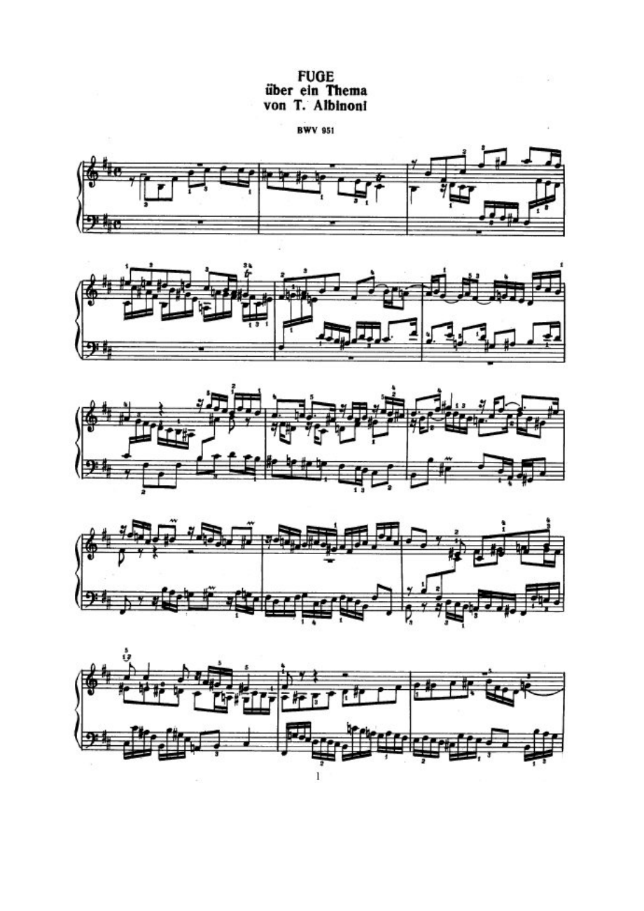 巴赫 钢琴谱31_第1页