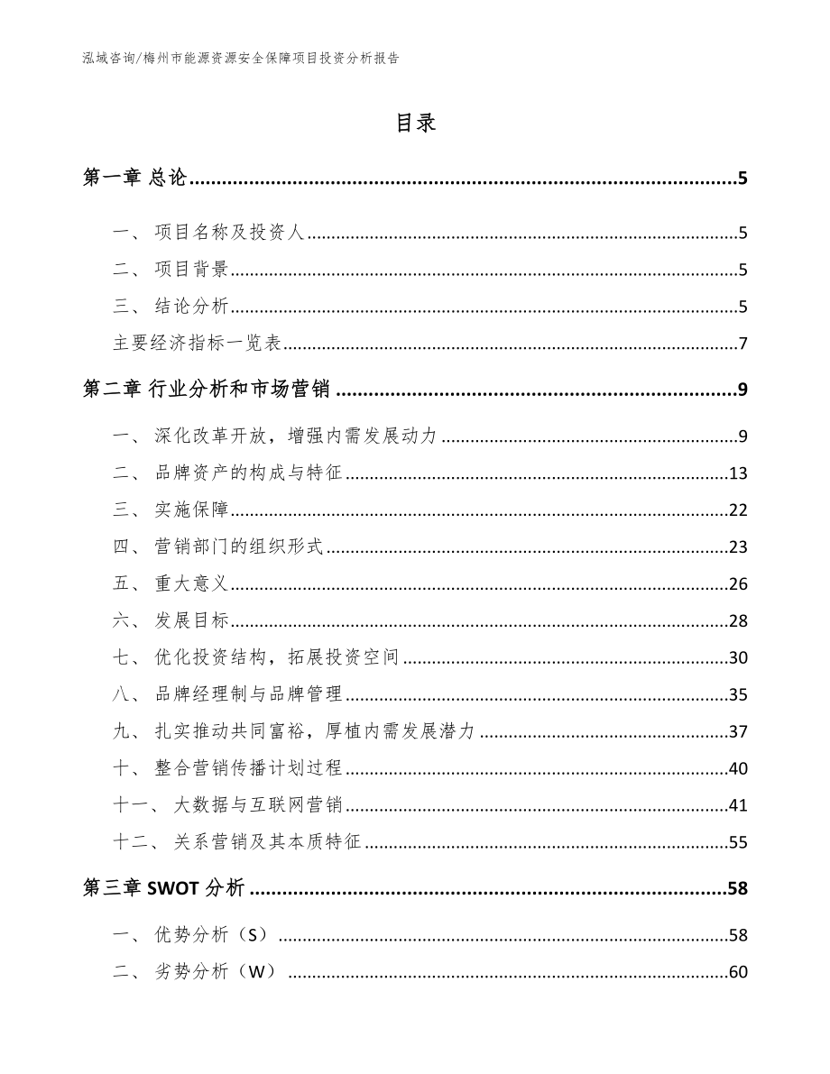 梅州市能源资源安全保障项目投资分析报告_第1页