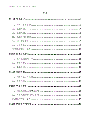 双峰县工业互联网项目立项报告【参考范文】