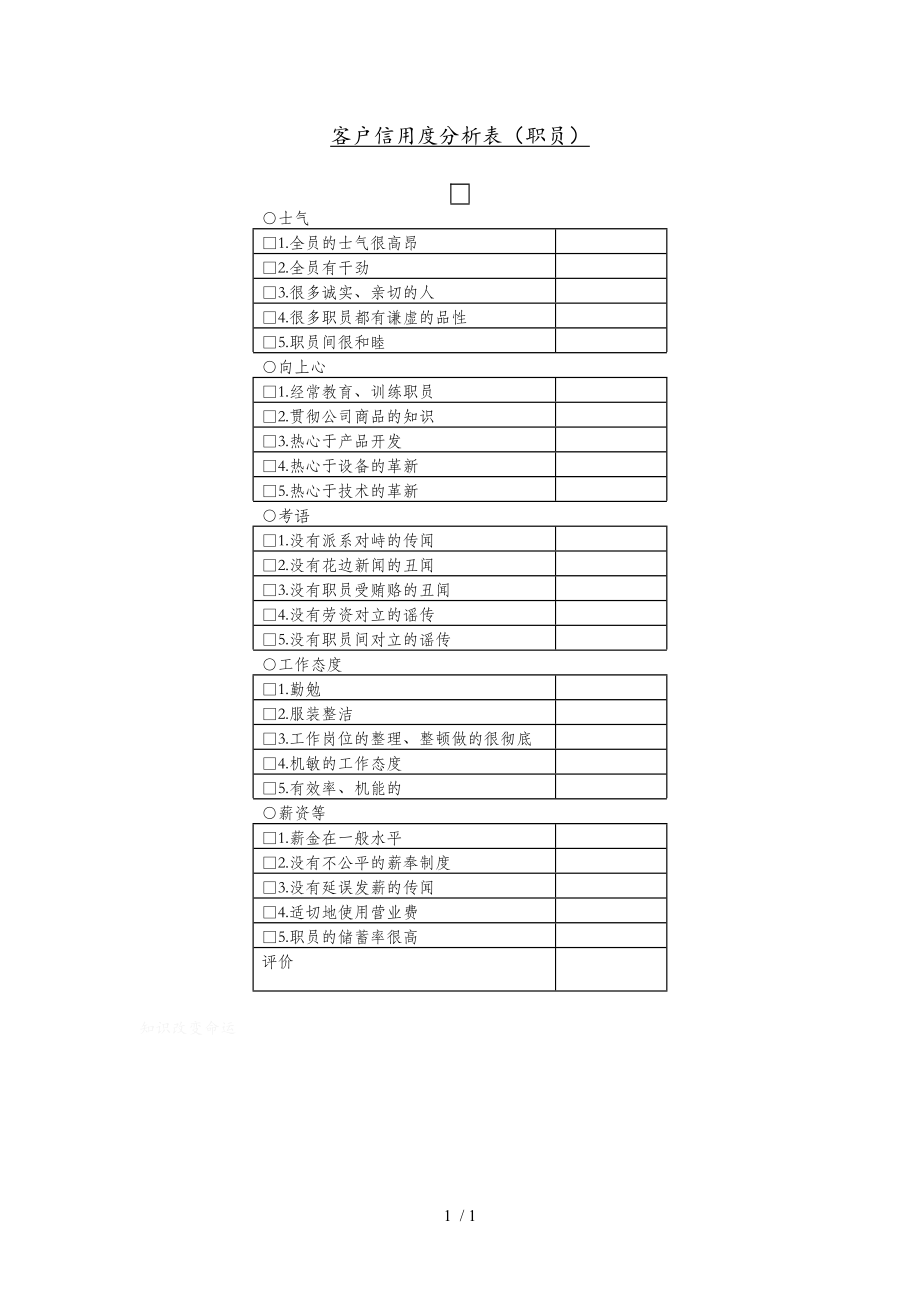 客户信用度分析表(职员)(doc 8页)_第1页