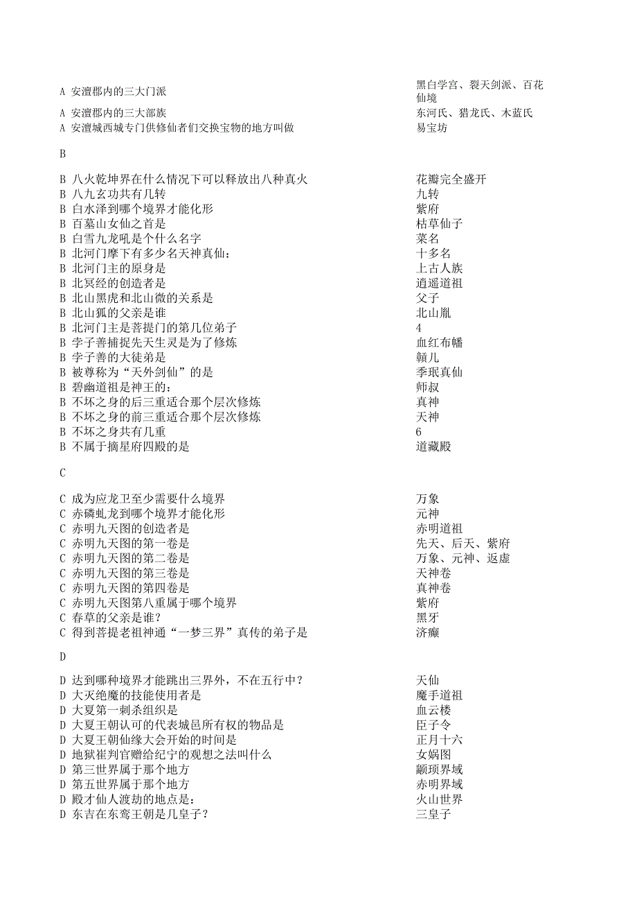 荒莽紀(jì)手機(jī)游戲答題(2014_第1頁