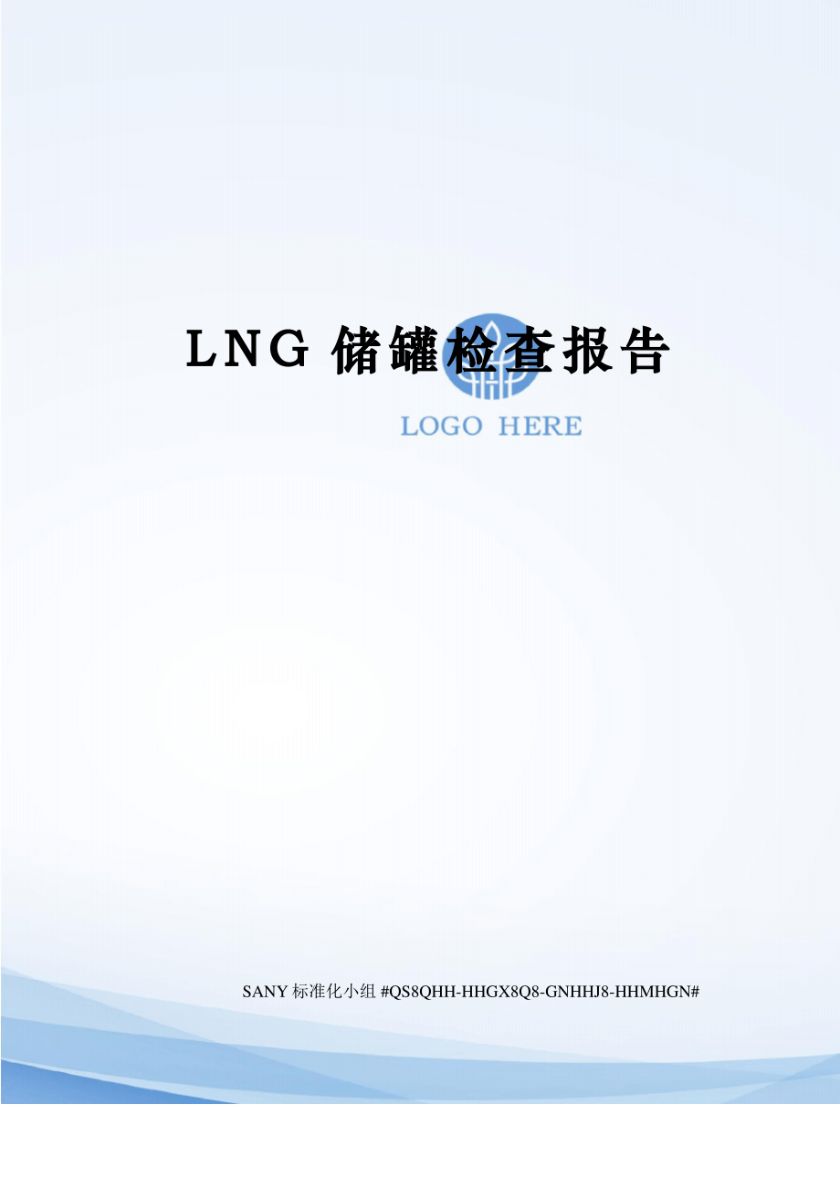 LNG储罐检查报告_第1页