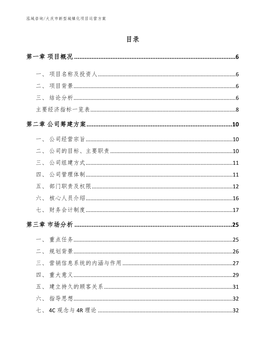 大庆市新型城镇化项目运营方案_第1页