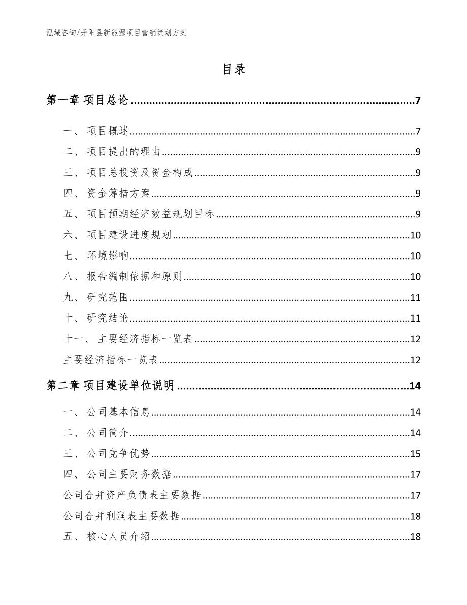 开阳县新能源项目营销策划方案范文_第1页