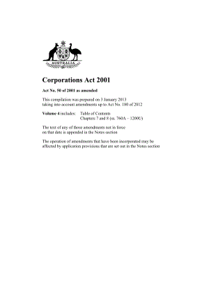 澳大利亚公司法volume 4