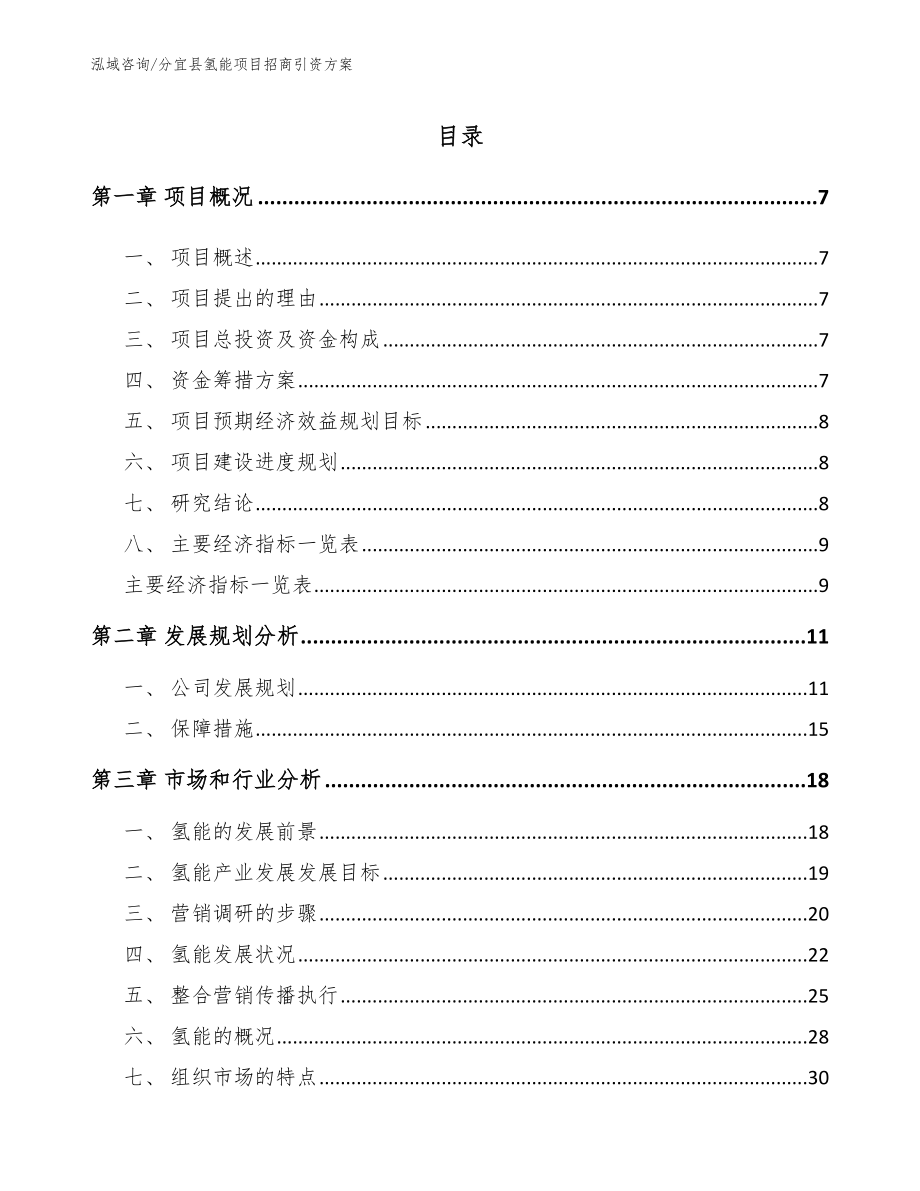 分宜县氢能项目招商引资方案_范文模板_第1页