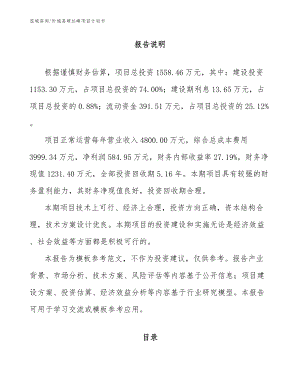 忻城县碳达峰项目计划书模板范本